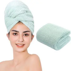 Microfiber Hair Towel Quick Dry Hair Towel Hair Drying Towels Suitable for All Kinds of Hair Ultra Absorbent Long and Thick Hair 20X40inch Green (1pcs) Microfiber Hair Towel Quick Dry Hair Towel Hair Drying Towels Suitable for All Kinds of Hair Ultra Absorbent Long and Thick Hair 20X40inch Green (1pcs)