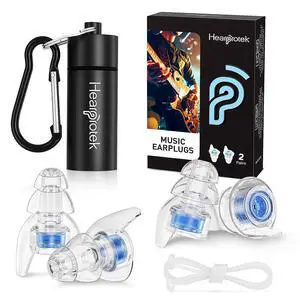 Concert Ear Plugs, 2Pairs Reusable high Fidelity Musician Ear Plugs for Concerts Loud Music-Noise Reduction Ear Protection earplugs for Rave,Festival,Music,Tinnitus Relief Concert Ear Plugs, 2Pairs Reusable high Fidelity Musician Ear Plugs for Concerts Loud Music-Noise Reduction Ear Protection earplugs for Rave,Festival,Music,Tinnitus Relief