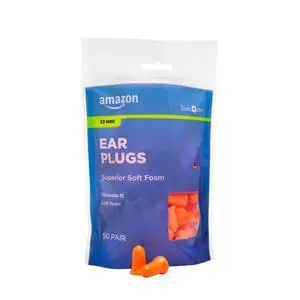 Soft Foam Noise Cancelling Earplugs for Concerts, Hearing Protection, 100 Count (1 Pack of 50 Pairs) Soft Foam Noise Cancelling Earplugs for Concerts, Hearing Protection, 100 Count (1 Pack of 50 Pairs)