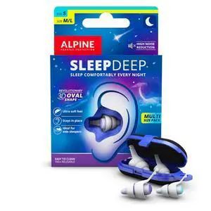 SleepDeep Earplugs for Sleeping Side Sleepers & Snoring Ultra-Soft Noise Reducing Earplugs 27dB SNR Hypoallergenic, Silicone-Free 2 Pairs (S + L) SleepDeep Earplugs for Sleeping Side Sleepers & Snoring Ultra-Soft Noise Reducing Earplugs 27dB SNR Hypoallergenic, Silicone-Free 2 Pairs (S + L)