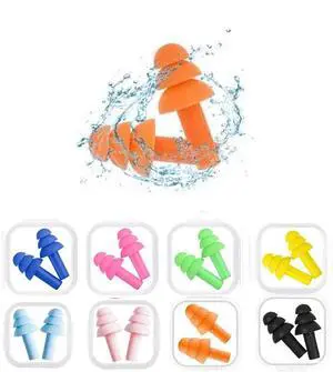 Earplugs for Sleeping Noise Cancelling Reusable Silicone Ear Plugs Suitable for Swimming Travel Snoring Airplanes Study Work Noisy Places8Pairs Earplugs for Sleeping Noise Cancelling Reusable Silicone Ear Plugs Suitable for Swimming Travel Snoring Airplanes Study Work Noisy Places8Pairs