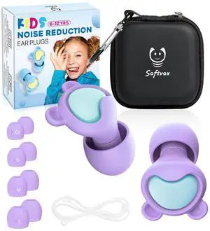 Kids Ear Plugs for Ages 6+, Reusable Noise Reduction Ear Protection Kids Ear Plugs for Ages 6+, Reusable Noise Reduction Ear Protection