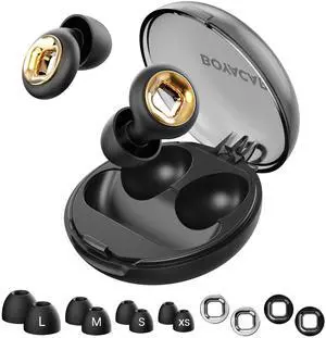 Ear Plugs for Sleeping Noise Cancelling, 45dB Reusable Earplugs for Noise Reduction, Hearing Protection Ear Plugs with 8 Ear Tips, Soft Silicone Earplugs for Sleep, Concerts, Snoring, Study (Black) Ear Plugs for Sleeping Noise Cancelling, 45dB Reusable Earplugs for Noise Reduction, Hearing Protection Ear Plugs with 8 Ear Tips, Soft Silicone Earplugs for Sleep, Concerts, Snoring, Study (Black)