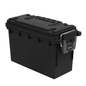 12629 Ammo Box Made in USA, Stackable Lockable Ammo Storage Box | Lockable Storage Box, Water and Dust Resistant Dry Box, Secures Hunting Gear, Gun Accessories, Supplies, and Bullets 12629 Ammo Box Made in USA, Stackable Lockable Ammo Storage Box | Lockable Storage Box, Water and Dust Resistant Dry Box, Secures Hunting Gear, Gun Accessories, Supplies, and Bullets