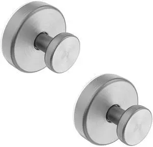 Suction Cup Hooks for Shower, Removable Towel Hooks for Bathroom Window Glass Door Wall, Bath Robe Looafh Hook for Hanging - 2 Pack, Silver Suction Cup Hooks for Shower, Removable Towel Hooks for Bathroom Window Glass Door Wall, Bath Robe Looafh Hook for Hanging - 2 Pack, Silver