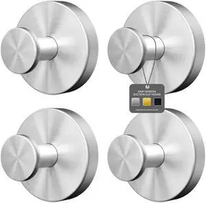 Suction Cup Hooks for Shower, Bathroom Wall Hooks for Towels Suction Cup Hooks for Shower, Bathroom Wall Hooks for Towels