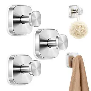 3Pcs Suction Cup Hooks for Bathroom Shower Robe Towel Wreath 3Pcs Suction Cup Hooks for Bathroom Shower Robe Towel Wreath