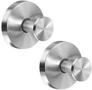 Suction Cup Hooks, 2 Pack Silver Stainless Steel Suction Hooks for Shower Suction Cup Hooks, 2 Pack Silver Stainless Steel Suction Hooks for Shower