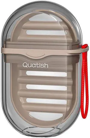 Leakproof Travel Soap Case with Lid, Shatterproof Bar Soap Holder Dish Container, Portable Travel Size Toiletries Camping Essentials for Gym, Dorm, Bathroom, Brown Leakproof Travel Soap Case with Lid, Shatterproof Bar Soap Holder Dish Container, Portable Travel Size Toiletries Camping Essentials for Gym, Dorm, Bathroom, Brown