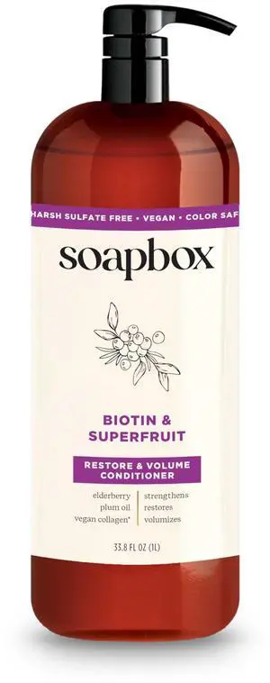 Biotin & Super Fruit Conditioner for Volume, 33.8 oz Biotin & Super Fruit Conditioner for Volume, 33.8 oz
