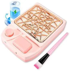 4000RPM Cordless Nail Fan Dust Collector 55dB Rechargeable Home&Salon-Pink 4000RPM Cordless Nail Fan Dust Collector 55dB Rechargeable Home&Salon-Pink