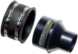70322 4 Inch to 2-1/2 Inch Reducer and 4 Inch Dust Control Flex Cuff with Stainless Steel Hose Clamps, Dust Collection Fitting for Woodworking Dust Collection Hose and Dust Ports, 1 Set 70322 4 Inch to 2-1/2 Inch Reducer and 4 Inch Dust Control Flex Cuff with Stainless Steel Hose Clamps, Dust Collection Fitting for Woodworking Dust Collection Hose and Dust Ports, 1 Set