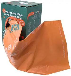 Compostable Trash Bags 13 Gallon, Tall Kitchen Heavey Duty Food Waste Bags, Extra Thick, Certified US BPI ASTM D6400, 49.2 Liter, 50 Count Compostable Trash Bags 13 Gallon, Tall Kitchen Heavey Duty Food Waste Bags, Extra Thick, Certified US BPI ASTM D6400, 49.2 Liter, 50 Count