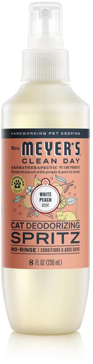 Clean Day Cat Deodorizing Spray, White Peach Scent, 8oz Clean Day Cat Deodorizing Spray, White Peach Scent, 8oz