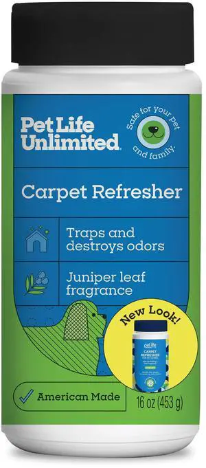 Carpet Deodorizer Powder, 16 oz, Strong Pet Odor Eliminator & Carpet Freshener, Plant-Based Juniper Leaf Scent, Pet Safe (Pack of 1) Carpet Deodorizer Powder, 16 oz, Strong Pet Odor Eliminator & Carpet Freshener, Plant-Based Juniper Leaf Scent, Pet Safe (Pack of 1)