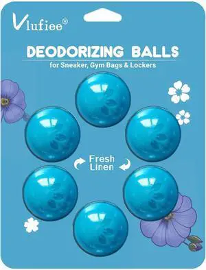 Shoe Deodorizer Balls for Sneaker, Fresh Linen Scent, Essential Oil Sneaker Deodorizer Ball, Small Spaces Odor Eliminator Air Freshener for Shoes, Gym Bags, Drawers and Locker (Fresh Line) Shoe Deodorizer Balls for Sneaker, Fresh Linen Scent, Essential Oil Sneaker Deodorizer Ball, Small Spaces Odor Eliminator Air Freshener for Shoes, Gym Bags, Drawers and Locker (Fresh Line)
