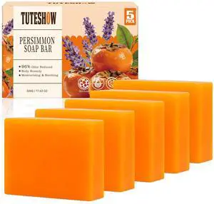Persimmon Soap Bar for Old People Smell, with Green Tea Odor Eliminator Persimmon Soap Bar for Old People Smell, with Green Tea Odor Eliminator