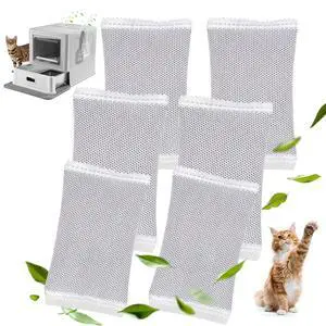 Activated Charcoal Odor Absorber (6 Pack, 20g Each) Natural Activated Charcoal Filters Refills, Cat Litter Smell Eliminator Filter for Enclosed Stainless Steel Litter Box Activated Charcoal Odor Absorber (6 Pack, 20g Each) Natural Activated Charcoal Filters Refills, Cat Litter Smell Eliminator Filter for Enclosed Stainless Steel Litter Box