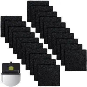 20 Packs 3.15x3.15x0.32 Inch Odor Absorbing Filter Refills for EKO Trash Cans, Activated Charcoal Deodorizer Compatible with EKO Step & Touchless Garbage Cans with Built-in Filter Compartment 20 Packs 3.15x3.15x0.32 Inch Odor Absorbing Filter Refills for EKO Trash Cans, Activated Charcoal Deodorizer Compatible with EKO Step & Touchless Garbage Cans with Built-in Filter Compartment