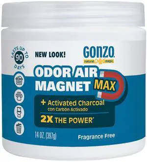 Odor Air-Magnet with Activated Charcoal, Odor Eliminator, 14 Oz Odor Air-Magnet with Activated Charcoal, Odor Eliminator, 14 Oz