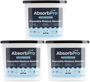 Charcoal Moisture Absorber Tub 18 oz, 3-Pack Charcoal Moisture Absorber Tub 18 oz, 3-Pack