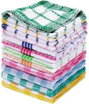12 Pcs Kitchen Dish Cloths for Washing Dishes Absorbent Dish Rags Cleaning Reusable Towels for Scrubbing Wipe Glass Summer Home Household Supplies(Bright Color,13.8'' X 13.8'', 11.8 x 11.8'') 12 Pcs Kitchen Dish Cloths for Washing Dishes Absorbent Dish Rags Cleaning Reusable Towels for Scrubbing Wipe Glass Summer Home Household Supplies(Bright Color,13.8'' X 13.8'', 11.8 x 11.8'')