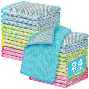 Non Scratch Wire Dishcloth 24PK, Dish Cloths for Washing Dishes 7"×8" Non Scratch Wire Dishcloth 24PK, Dish Cloths for Washing Dishes 7"×8"