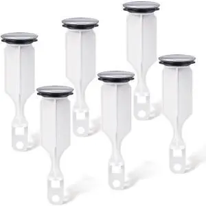 2 Hole Pop Up Stoppers, Chrome Bathroom Sink Stopper fits Most Pop Up Drain Design, 4-1/2 Inch Tall, 1-3/8 Inch Cap Diameter, with Gasket Seal, Compatible with PF WaterWorks PF0240 (6 Pack) 2 Hole Pop Up Stoppers, Chrome Bathroom Sink Stopper fits Most Pop Up Drain Design, 4-1/2 Inch Tall, 1-3/8 Inch Cap Diameter, with Gasket Seal, Compatible with PF WaterWorks PF0240 (6 Pack)