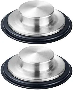 2PCS Kitchen Sink Stopper - Stainless Steel, Large Wide Rim 3.35" Diameter 2PCS Kitchen Sink Stopper - Stainless Steel, Large Wide Rim 3.35" Diameter
