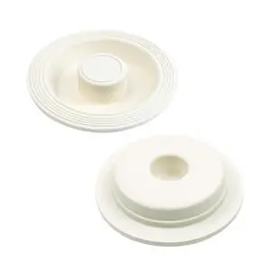 2Pcs White Rubber Sink Stoppers 4.01"x4.01"x0.98" 2Pcs White Rubber Sink Stoppers 4.01"x4.01"x0.98"
