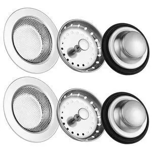 Kitchen Sink Drain Strainer 6 Pack Stainless Steel Sink Stopper, Anti-Clogging Kitchen Sink Drain Basket for Kitchen Sink Strainer Replacement Set Kitchen Sink Drain Strainer 6 Pack Stainless Steel Sink Stopper, Anti-Clogging Kitchen Sink Drain Basket for Kitchen Sink Strainer Replacement Set