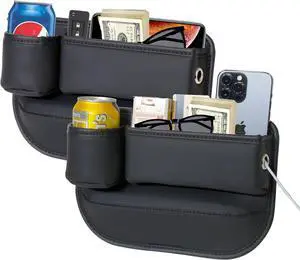Anti-Drop Car Seat Gap Filler Organizer, Premium Leather Console Organizer, Easy Access to Phone/Keys, Universal Fit for Car SUV Truck Multi-Purpose Essentials Organizer(2PC) Anti-Drop Car Seat Gap Filler Organizer, Premium Leather Console Organizer, Easy Access to Phone/Keys, Universal Fit for Car SUV Truck Multi-Purpose Essentials Organizer(2PC)