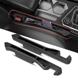 Car Seat Gap Filler 2Pack, Inserts Between Seats Console with Organizer Storage Upgraded Phone Holder Car Side Seat Gap Fillers Cars Front Seats Fill Plug Car Essentials for Vehicle SUV Truck (Black) Car Seat Gap Filler 2Pack, Inserts Between Seats Console with Organizer Storage Upgraded Phone Holder Car Side Seat Gap Fillers Cars Front Seats Fill Plug Car Essentials for Vehicle SUV Truck (Black)