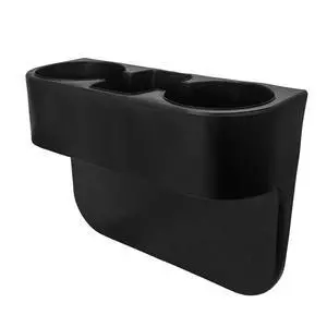 Car Cup Holder Gap Filler Organizer, Multifunctional Auto Front Console Gap Filler with Cup Holder, Leather Extra Cup Holder Storage Box for Car Truck SUV, Car Accessories (Black/Plastic) Car Cup Holder Gap Filler Organizer, Multifunctional Auto Front Console Gap Filler with Cup Holder, Leather Extra Cup Holder Storage Box for Car Truck SUV, Car Accessories (Black/Plastic)