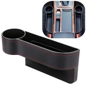 Car Seat Gap Filler Organizer Between Front seat car Organizer and Storage Box, Auto Premium PU Leather Console with Cup Holder, Car Pocket for Interior Essentials (for Driver Side) Car Seat Gap Filler Organizer Between Front seat car Organizer and Storage Box, Auto Premium PU Leather Console with Cup Holder, Car Pocket for Interior Essentials (for Driver Side)