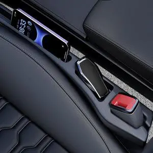 Car Seat Gap Filler 2 Pack, Soft Foam Multifunctional Seat Side Gap Filler with Organizer, 2 in 1 Seat Crevice Blocker Stop Things from Dropping, Universal Vehicle Interior Accessories Black Car Seat Gap Filler 2 Pack, Soft Foam Multifunctional Seat Side Gap Filler with Organizer, 2 in 1 Seat Crevice Blocker Stop Things from Dropping, Universal Vehicle Interior Accessories Black