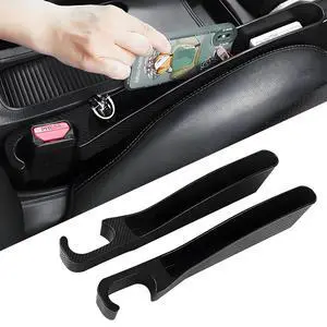 2 PCS Car Seat Gap Filler, Seat Gap Filler with Black-Carbon Fiber Texture for Cars SUV Trucks, Console Side Gap Organizer Storage Box with Charge Cable Hole, Fit for 1.2 Inches Seat Console Gap 2 PCS Car Seat Gap Filler, Seat Gap Filler with Black-Carbon Fiber Texture for Cars SUV Trucks, Console Side Gap Organizer Storage Box with Charge Cable Hole, Fit for 1.2 Inches Seat Console Gap