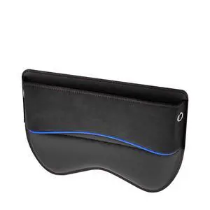 Car Seat Gap Filler Organizer, Leather Seat Storage Box with Cable Port, Anti-drop Multi-functional Center Console Organizer for Phone Key Card, Side Gap Filler for Most Cars (Black) Car Seat Gap Filler Organizer, Leather Seat Storage Box with Cable Port, Anti-drop Multi-functional Center Console Organizer for Phone Key Card, Side Gap Filler for Most Cars (Black)