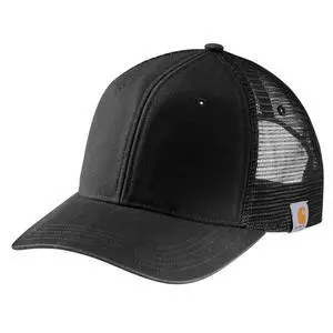 Men's Canvas Mesh Back Cap, Black, One Size Men's Canvas Mesh Back Cap, Black, One Size