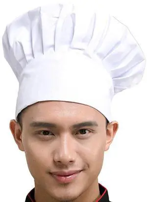 Chef Hat Adult Adjustable Elastic Baker Kitchen Cooking Chef Cap (White) Chef Hat Adult Adjustable Elastic Baker Kitchen Cooking Chef Cap (White)