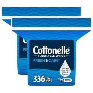 Fresh Care Flushable Wipes, 2 Packs, 168 Wipes per Pack Fresh Care Flushable Wipes, 2 Packs, 168 Wipes per Pack