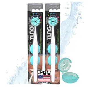 Tung Plastic Tongue Cleaning Brush, Tongue Cleaner, USA Made, 2-Pack Tung Plastic Tongue Cleaning Brush, Tongue Cleaner, USA Made, 2-Pack