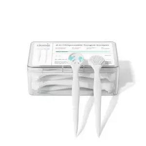 Disposable Tongue Scraper for Adults 20 Count, 4-in-1 Portable Pre-Pasted Tongue Cleaner Brush with Toothpick for Travel, On-the-Go Oral Care Helps Remove Bad Breath, Mint Disposable Tongue Scraper for Adults 20 Count, 4-in-1 Portable Pre-Pasted Tongue Cleaner Brush with Toothpick for Travel, On-the-Go Oral Care Helps Remove Bad Breath, Mint