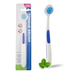 Tongue Cleaner, Tongue Brush, Tongue Scraper for Fresh Breath, Tongue Scraper for Adults | Tongue Scraper for Kid, Tongue Scrapers for Bad Breath Treatment (1 Pack (Brush)) Tongue Cleaner, Tongue Brush, Tongue Scraper for Fresh Breath, Tongue Scraper for Adults | Tongue Scraper for Kid, Tongue Scrapers for Bad Breath Treatment (1 Pack (Brush))