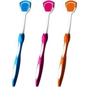 Tongue Brush, Tongue Scraper, Tongue Cleaner, Tongue Scraper Brush, Tongue Cleaner Brush, Tongue Brushes Helps Fight Bad Breath, 3 Tongue Scrapers, 3 Pack (Blue & Orange & Red) Tongue Brush, Tongue Scraper, Tongue Cleaner, Tongue Scraper Brush, Tongue Cleaner Brush, Tongue Brushes Helps Fight Bad Breath, 3 Tongue Scrapers, 3 Pack (Blue & Orange & Red)