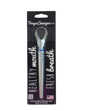 Model P Medical Grade, Dishwasher Safe, Stainless Steel Tongue Cleaner, Reduce Bad Breath and Improve Taste, Preferred by Leading Dental Schools for Oral Hygiene, (1 Count) Model P Medical Grade, Dishwasher Safe, Stainless Steel Tongue Cleaner, Reduce Bad Breath and Improve Taste, Preferred by Leading Dental Schools for Oral Hygiene, (1 Count)