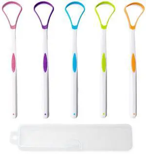 5 Pieces Tongue Scraper Cleaner for Adult & Kids, Colorful Plastic Tongue Brush Oral Care Scrapers Kits for Fresh Breath Mouth Health Cleaning Accessory 5 Pieces Tongue Scraper Cleaner for Adult & Kids, Colorful Plastic Tongue Brush Oral Care Scrapers Kits for Fresh Breath Mouth Health Cleaning Accessory