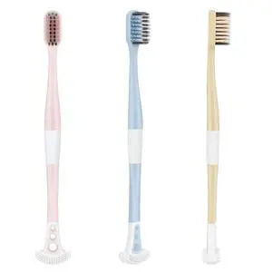 Extra Soft Toothbrush with Tongue Scraper - Tongue Scrubber with Flossing Bristles for Sensitive Teeth and Gums, Dental Travel Hygiene Brush Fresh Breath for Both Adults and Kids (Pack of 3) Extra Soft Toothbrush with Tongue Scraper - Tongue Scrubber with Flossing Bristles for Sensitive Teeth and Gums, Dental Travel Hygiene Brush Fresh Breath for Both Adults and Kids (Pack of 3)