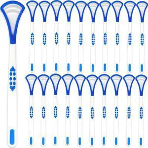40PCS Tongue Scraper for Adults, Tongue Scraper Cleaner, Blue Tongue Cleaner, Oral Care Scrapers Kits Plastic Tongue Brush for Reducing Bad Breath Adults Kids Healthy Oral Care Tools Easy to Us 40PCS Tongue Scraper for Adults, Tongue Scraper Cleaner, Blue Tongue Cleaner, Oral Care Scrapers Kits Plastic Tongue Brush for Reducing Bad Breath Adults Kids Healthy Oral Care Tools Easy to Us
