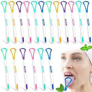 18 Pcs Tongue Scraper for Adults, Scraper Cleaner, Tongue Scrapers Cleaner, Oral Care Brush for Reducing Bad Breath Adults Healthy Oral Care Tools Easy to Use 18 Pcs Tongue Scraper for Adults, Scraper Cleaner, Tongue Scrapers Cleaner, Oral Care Brush for Reducing Bad Breath Adults Healthy Oral Care Tools Easy to Use